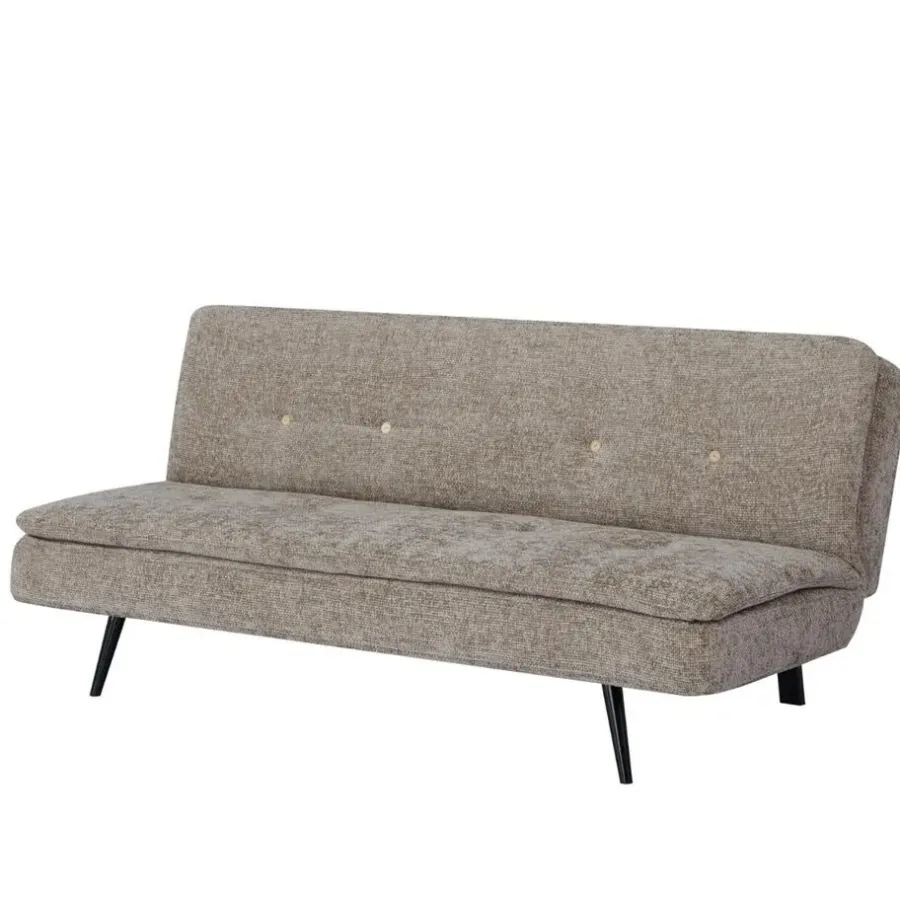 Slaapbanken|Slaapbanken-Giga Meubel Slaapbank 3-Zits - Taupe Stof - Zithoogte 41cm - 179x87x80cm - Olive