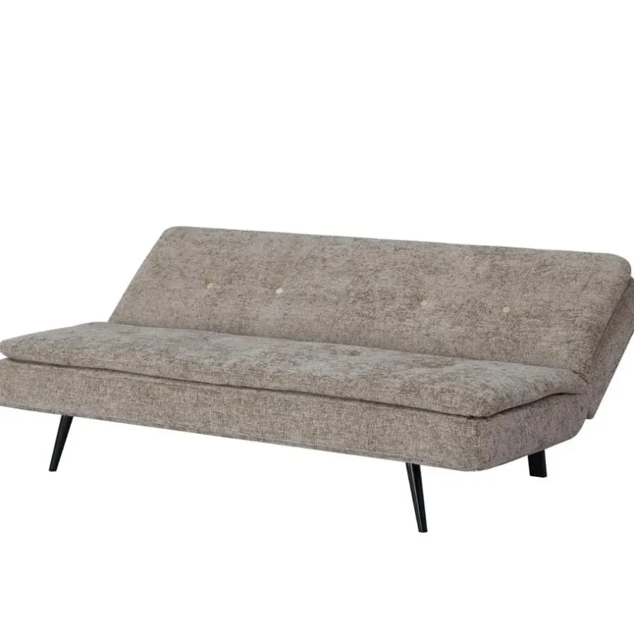 Slaapbanken|Slaapbanken-Giga Meubel Slaapbank 3-Zits - Taupe Stof - Zithoogte 41cm - 179x87x80cm - Olive