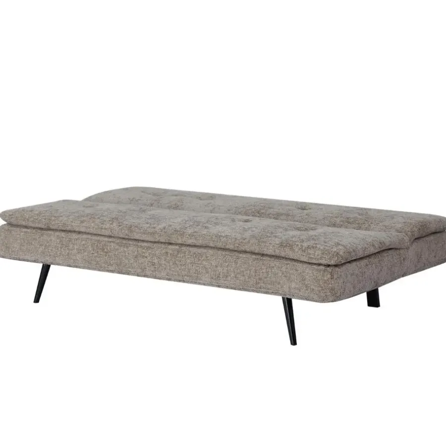 Slaapbanken|Slaapbanken-Giga Meubel Slaapbank 3-Zits - Taupe Stof - Zithoogte 41cm - 179x87x80cm - Olive