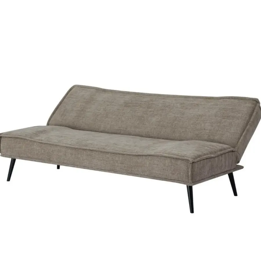 Giga Meubel Slaapbank 3-Zits - Taupe Stof - Zithoogte 43cm - 181x83x81cm - Mali