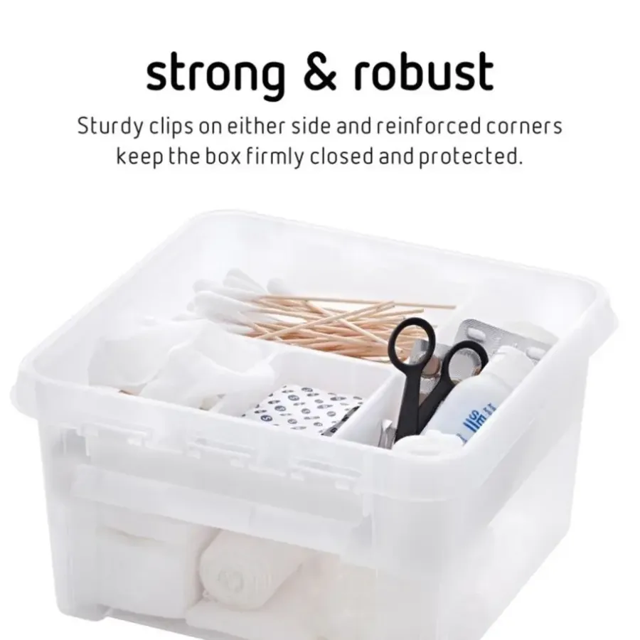 SmartStore Stevige Opbergbox 7L Set van 3 - 28x28x17cm