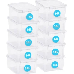SmartStore Stevige Opbergbox 14L Set van 8 - 40x30x18cm