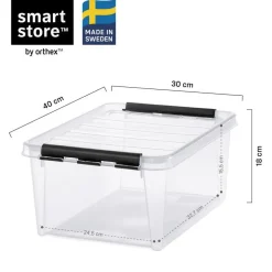 SmartStore Stevige Opbergbox 14L Set van 2 - 40x30x18cm