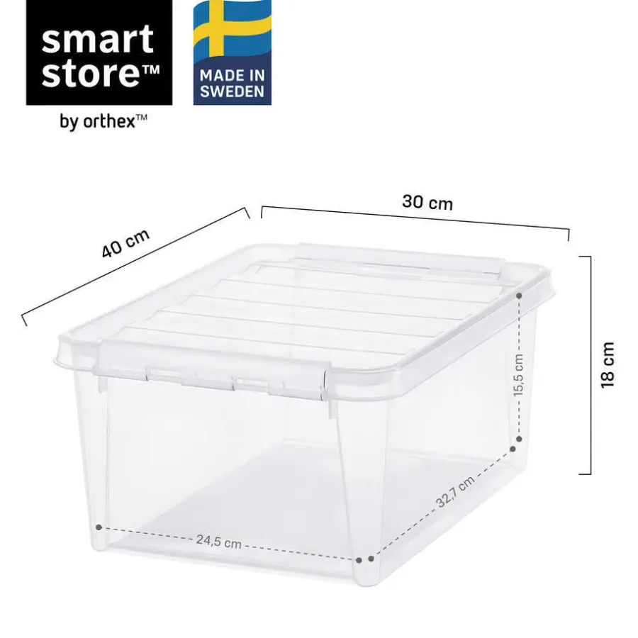 SmartStore Stevige Opbergbox 14L Set van 6 - 40x30x18cm