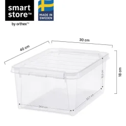Opbergboxen-SmartStore Stevige Opbergbox 14L Set van 10 - 40x30x18cm