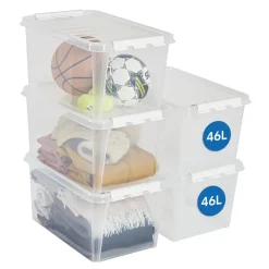 Opbergboxen-SmartStore Stevige Opbergbox 46L Set van 5 - 59x39x31cm