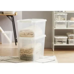 Opbergboxen-SmartStore Stevige Opbergbox 46L Set van 5 - 59x39x31cm