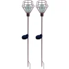 Solar Tuinverlichting-Luxform Solar Grondspies Tuinlamp - Pentagon - 2 stuks