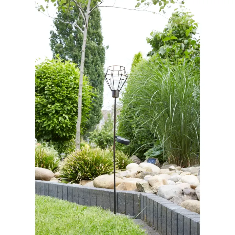 Solar Tuinverlichting-Luxform Solar Grondspies Tuinlamp - Pentagon - 2 stuks