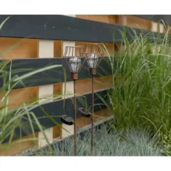 Solar Tuinverlichting-Luxform Solar Grondspies Tuinlamp - Pentagon - 2 stuks