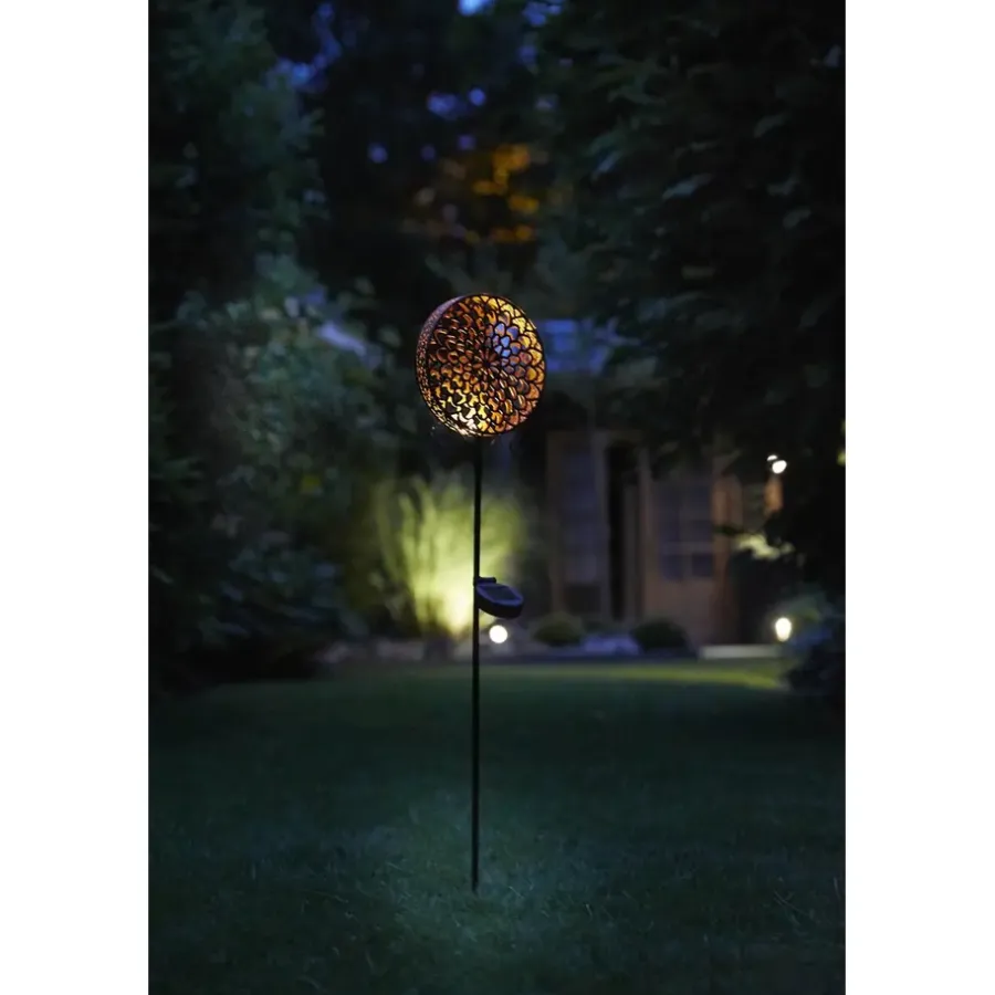 Luxform Solar Grondspies Tuinlamp - Mandala - 2 stuks