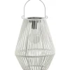 Leen Bakker Solar lantaarn Nowie - wit - 26xØ20 cm