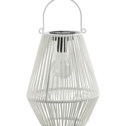 Leen Bakker Solar lantaarn Nowie - wit - 26xØ20 cm