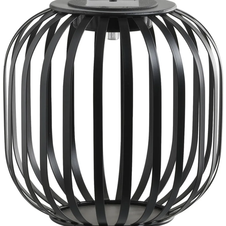 Leen Bakker Solar lantaarn Sem - antraciet - 17xØ17,5 cm