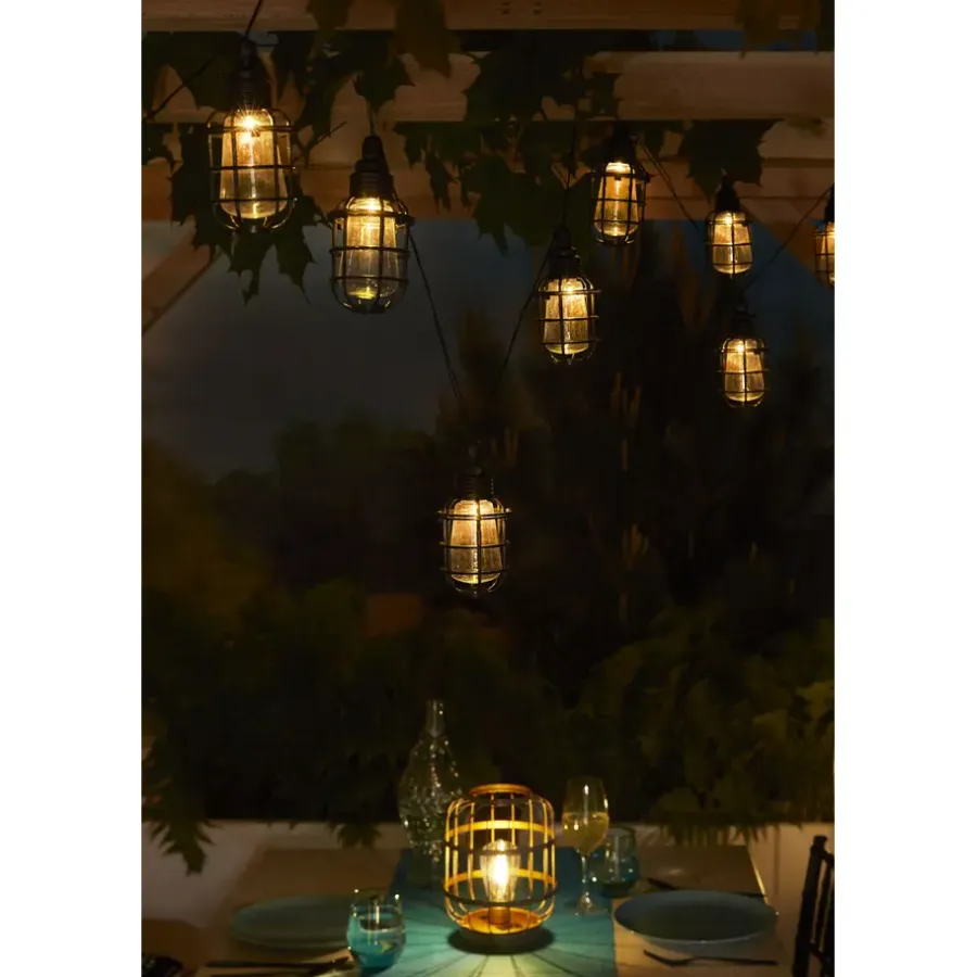 Luxform Solar Lichtsnoer Corsica Feestverlichting - 10xLED