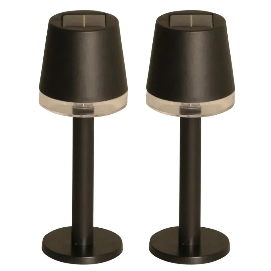 Luxform Solar Tafellamp - Cala d'Or - LED - 2 stuks