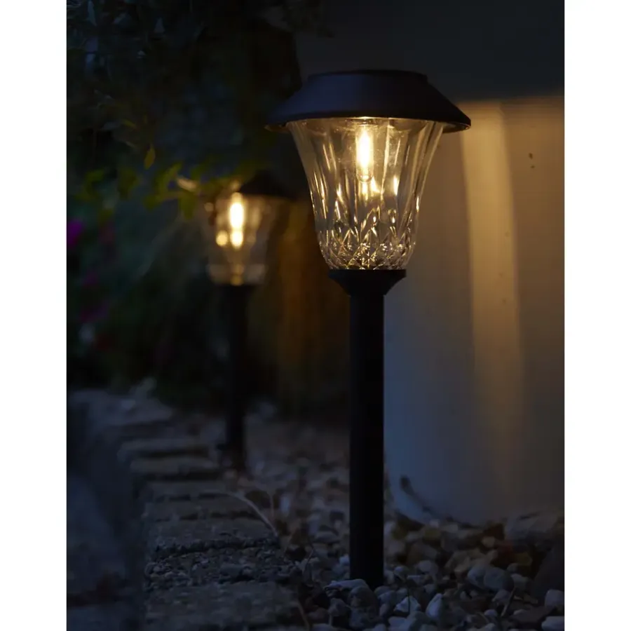 Buitenverlichting|Solar Tuinverlichting-Luxform Solar Tuinlamp - St. Tropez - 3 stuks - 5 Lumen