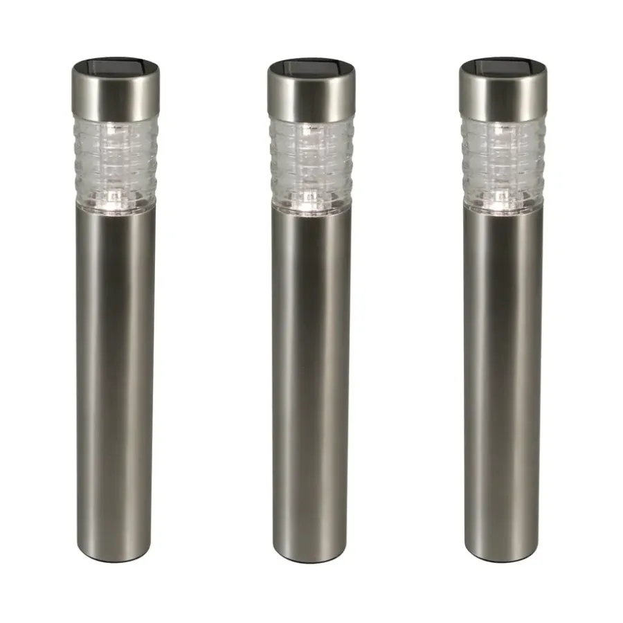Solar Tuinverlichting-Luxform Solar Tuinlamp - Tacoma - 3 stuks - 5 Lumen - LED