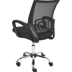 Bureaustoelen|Bureaustoelen-Beliani SOLID - Bureaustoel - Zwart - Polyester