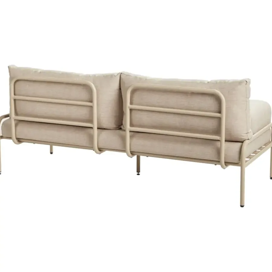Leen Bakker SOLOFRA - Tuinbank 2-zits - Beige - Aluminium
