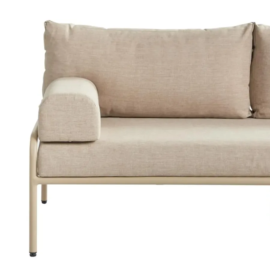 Leen Bakker SOLOFRA - Tuinbank 2-zits - Beige - Aluminium