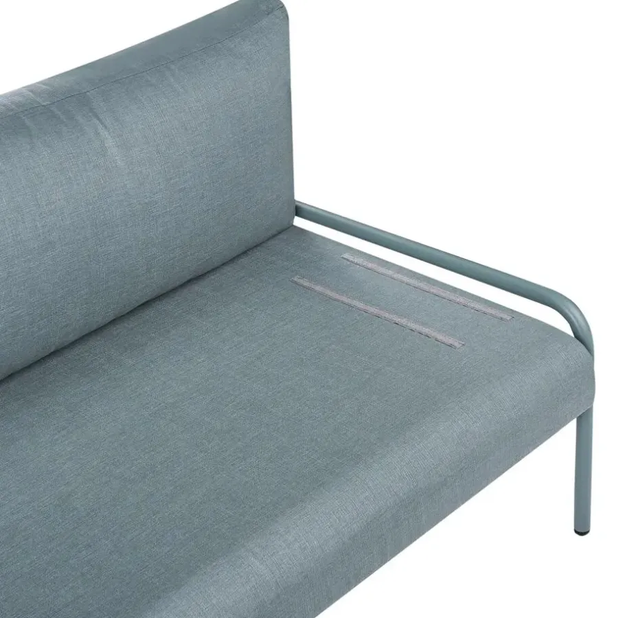 Leen Bakker SOLOFRA - Tuinbank 2-zits - Mintgroen - Aluminium
