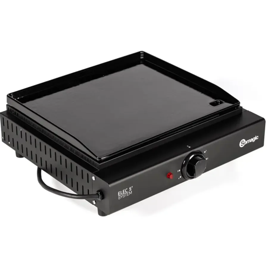 Barbecues En Accessoires-Somagic Plancha OLIANA - Zwart - Staal