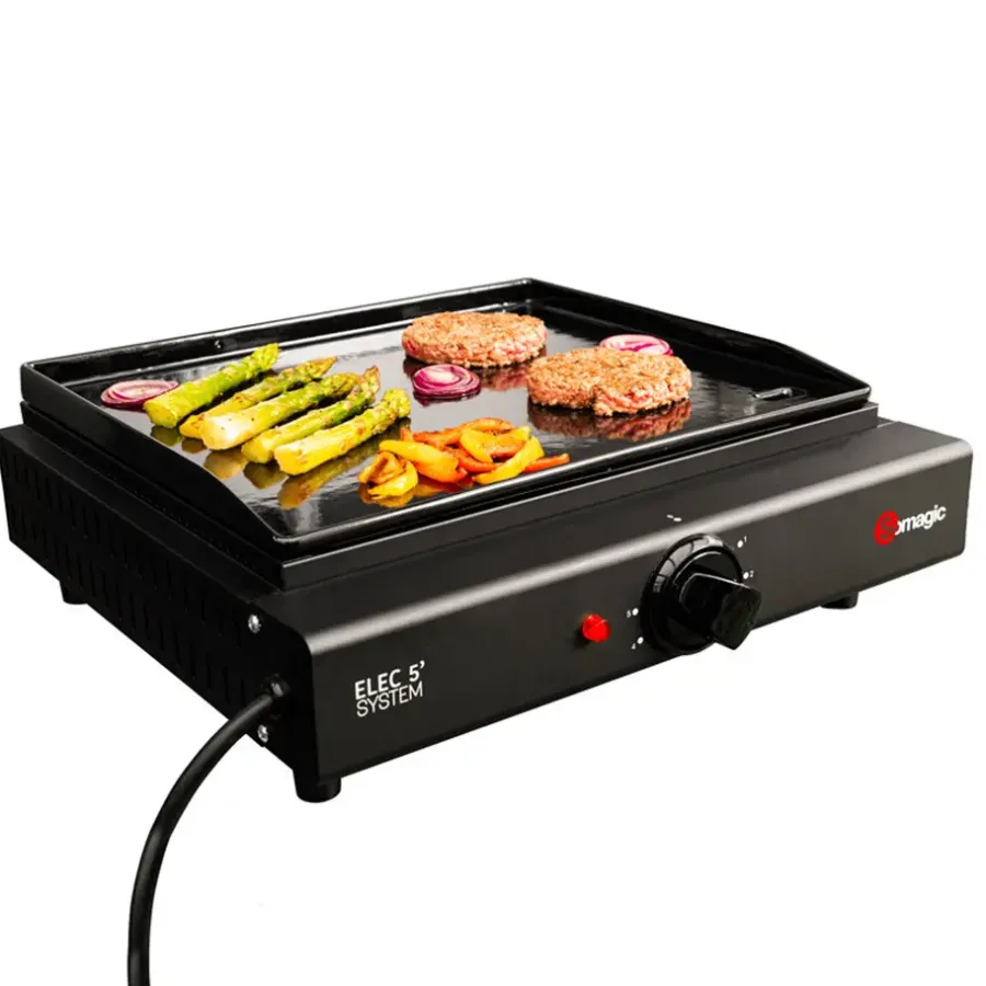 Barbecues En Accessoires-Somagic Plancha OLIANA - Zwart - Staal