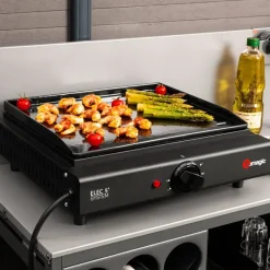 Barbecues En Accessoires-Somagic Plancha OLIANA - Zwart - Staal