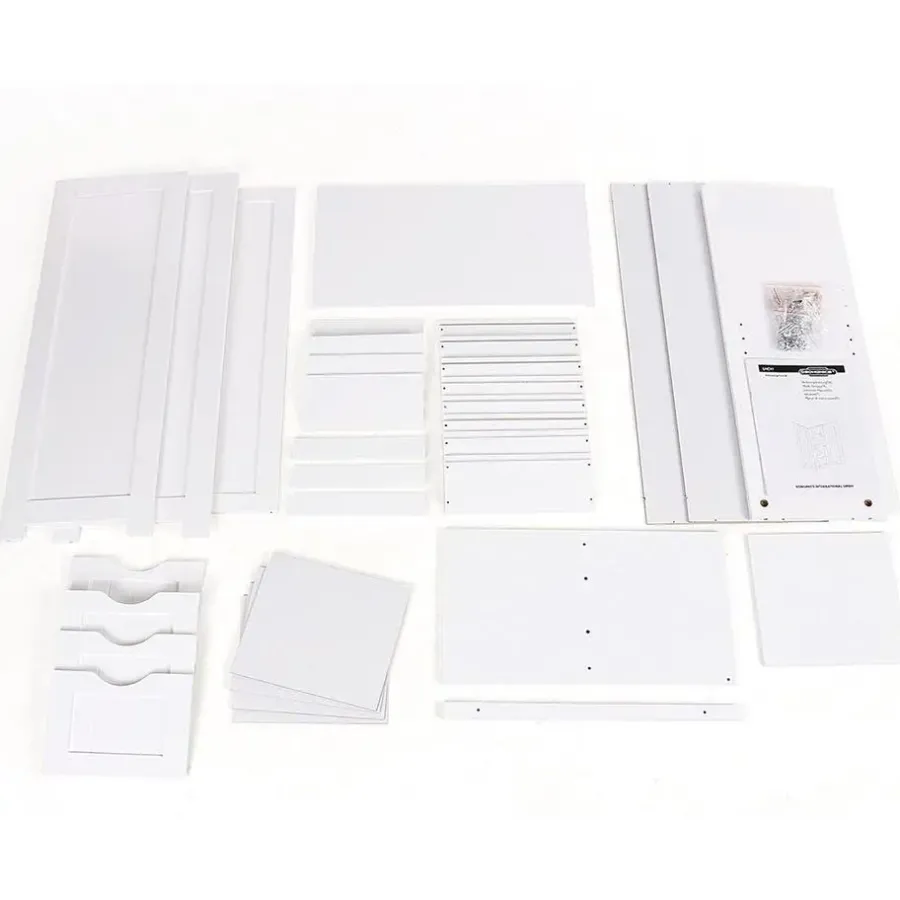 Songmics - Kast met 4 lades en deur - MDF - Wit