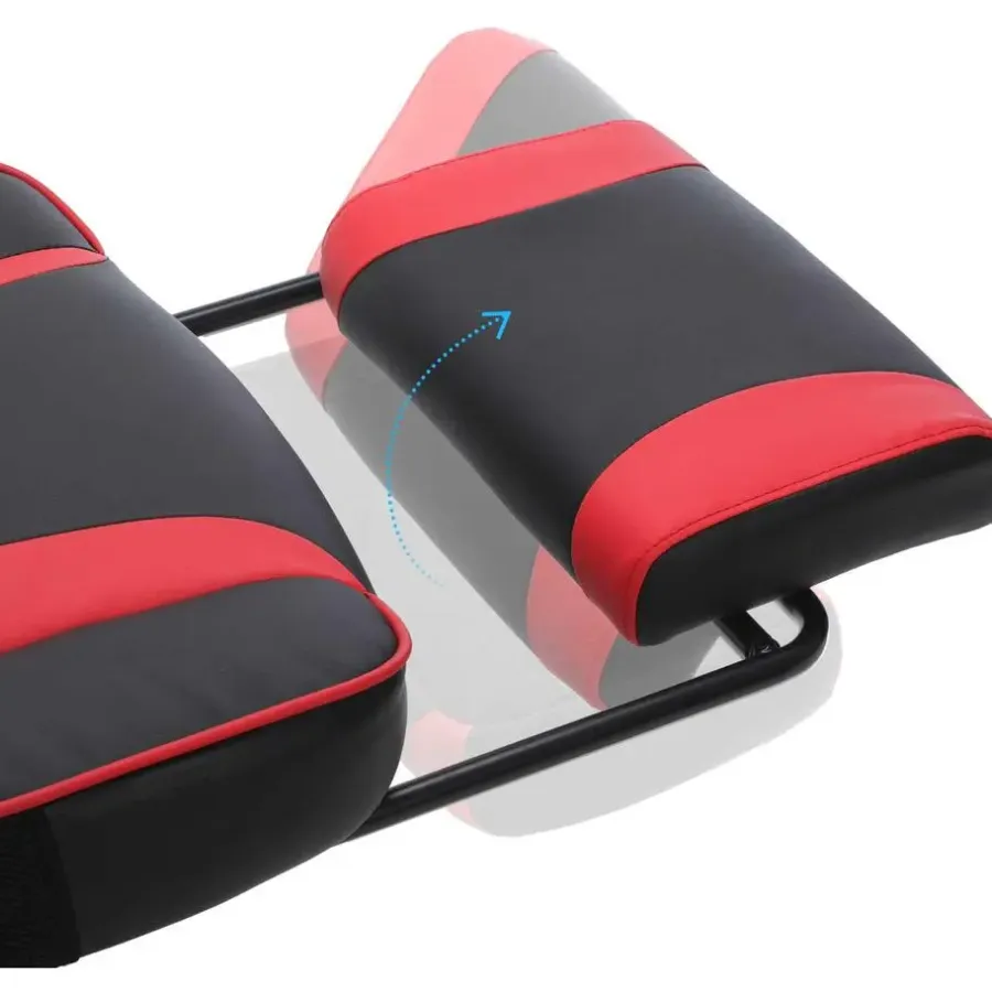 Songmics Ergonomische bureaustoel Zwart/Rood - 150 kg