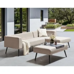 Leen Bakker SORRIVOLI - Loungeset 4-zits - Beige - Olefine