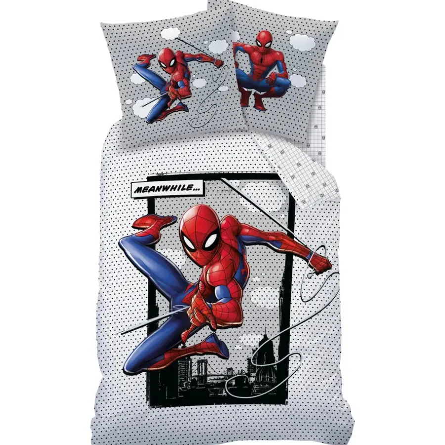 Spider-Man SpiderMan Dekbedovertrek Hero - Eenpersoons - 140 x 200 cm - Katoen