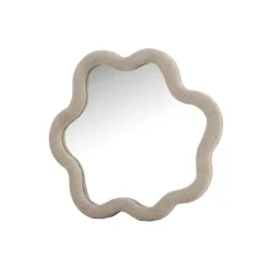 Spiegels-Fjôrd Spiegel Beige Bouclé - 70x70x3,5cm - Kungsbacka