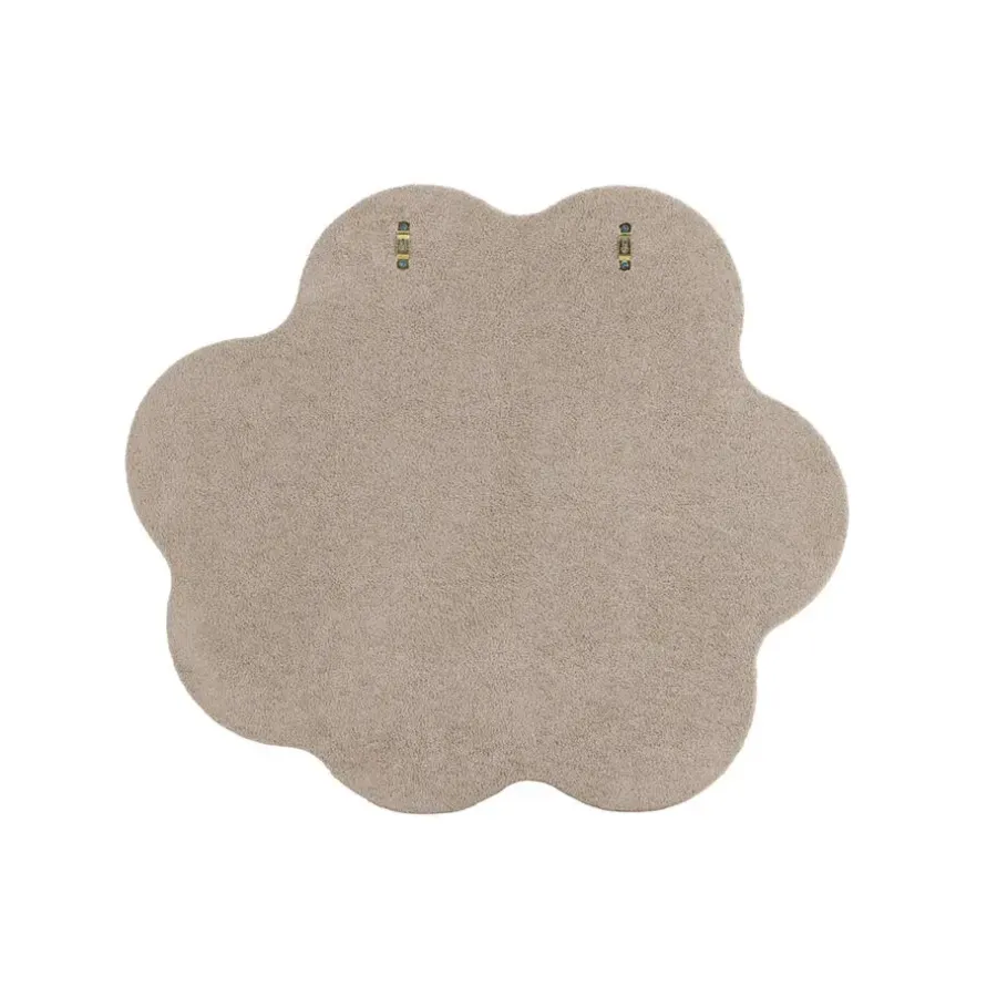 Spiegels-Fjôrd Spiegel Beige Bouclé - 70x70x3,5cm - Kungsbacka
