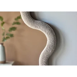 Spiegels-Fjôrd Spiegel Beige Bouclé - 70x70x3,5cm - Kungsbacka