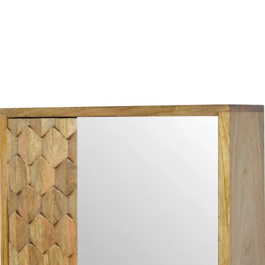 Artisan Furniture Spiegelkast met Houtsnijwerk