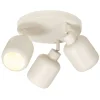 Spots-Leen Bakker 3-spot Mosi E14 - beige metaal - 11x24x28 cm