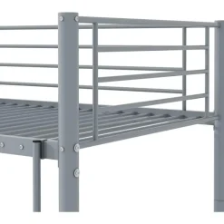 Emob Exclusive Stapelbed Dixie 90x200cm - metaal - mat grijs