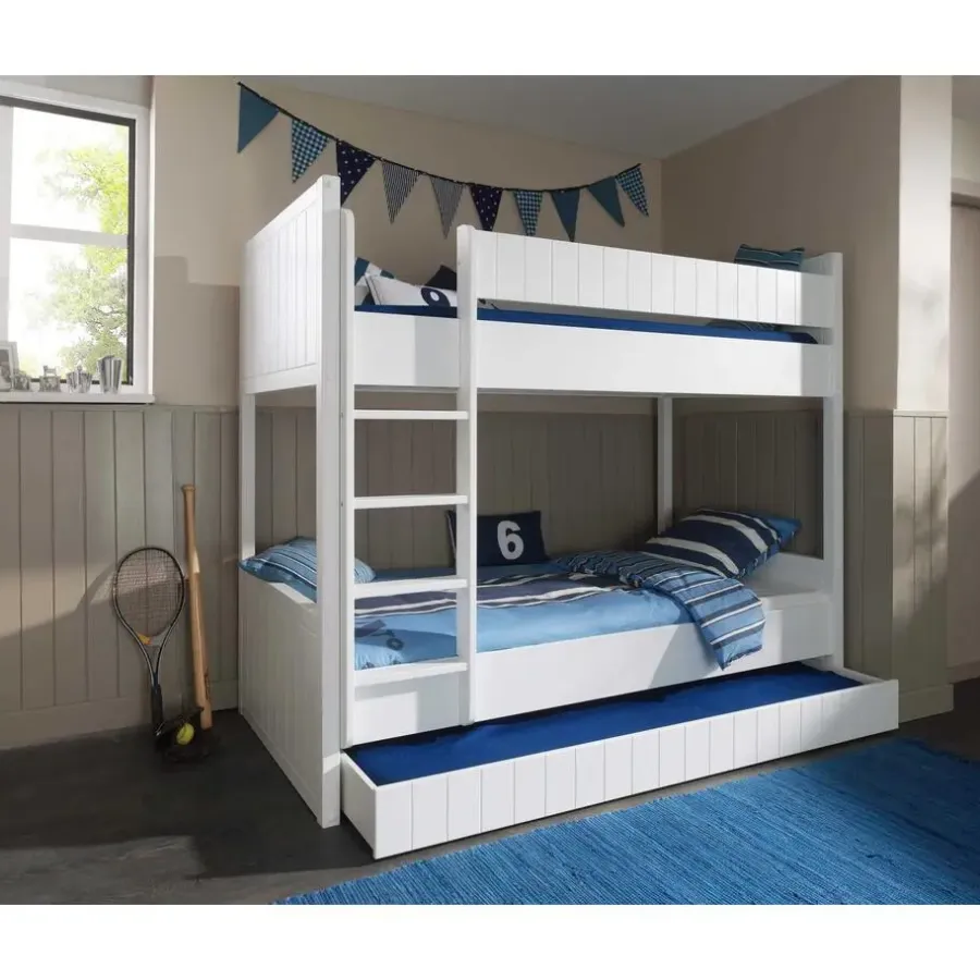 Kinderbedden-Vipack Stapelbed Robin - wit