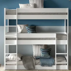 Vipack Stapelbed voor 3 personen Scott - 207x105x200 cm - Wit