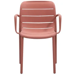 Tuinstoelen-Leen Bakker Stapelstoel Nice - kunststof/terracotta