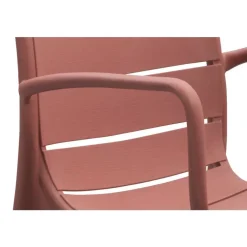 Tuinstoelen-Leen Bakker Stapelstoel Nice - kunststof/terracotta