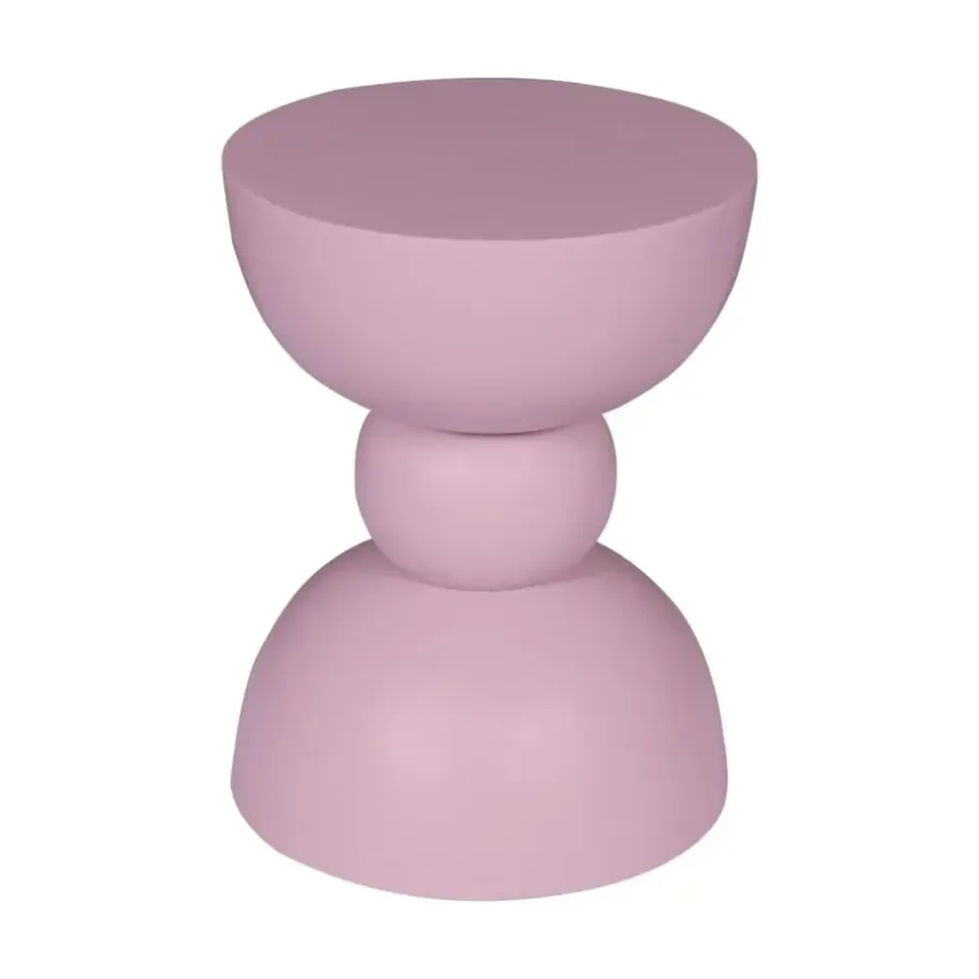 Bijzettafels-Starfurn - Bijzettafel Jon - Roze - 30x30x40 cm