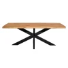 Rechthoekige Eettafels-Starfurn - Boomstamtafel Denver - Bruin - 100x300x76 cm