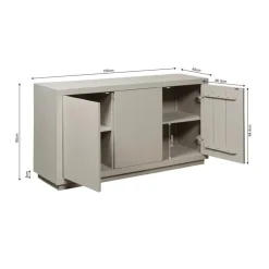 Dressoirs-Starfurn - Dressoir Brussel - Beige - 45x150x80 cm