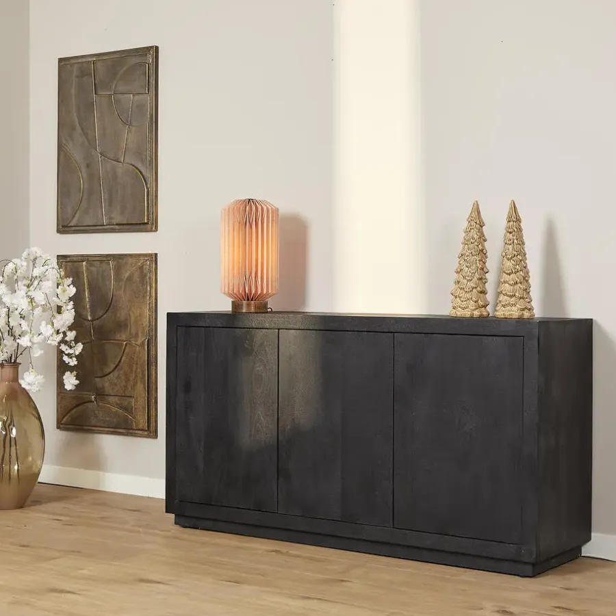 Dressoirs-Starfurn - Dressoir Brussel - Zwart - 45x150x80 cm