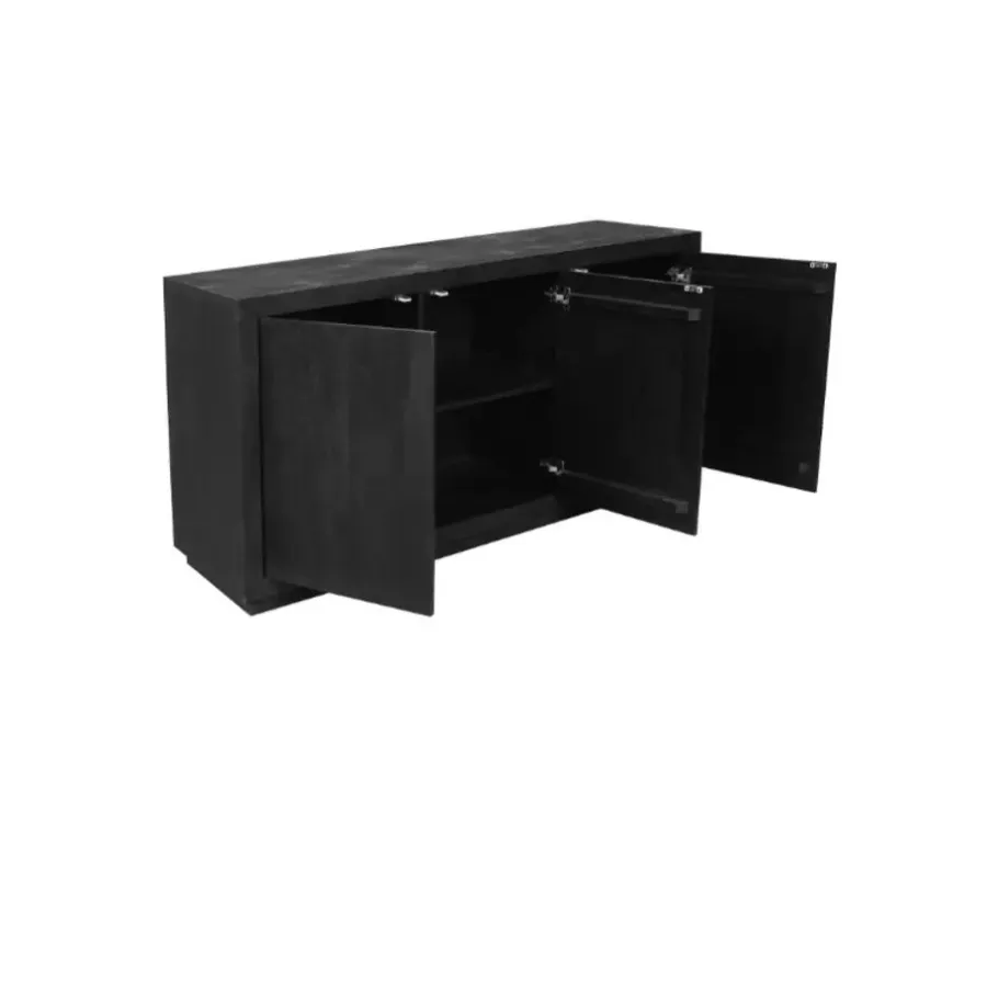 Dressoirs-Starfurn - Dressoir Brussel - Zwart - 45x150x80 cm