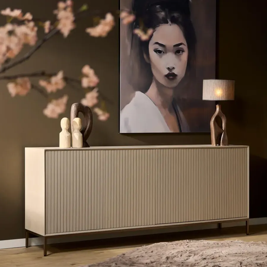 Dressoirs-Starfurn - Dressoir Madison - Beige - 45x210x85 cm
