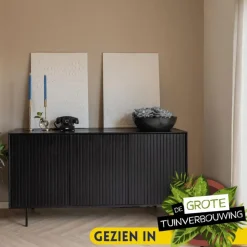 Dressoirs-StarFurn - Dressoir Madison 165 cm - zwart